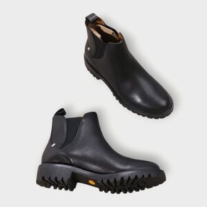 LABEL™ Women's 7 Go-To Pull-On Chelsea Boots w/ Vibram in Black/Black $145 MSRP